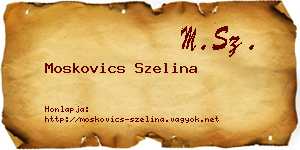 Moskovics Szelina névjegykártya